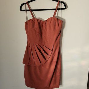 Forever 21 Mauve Half Peplum Tulip Cocktail Dress - Size M